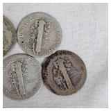 Mercury Silver Dimes, 10c (3)