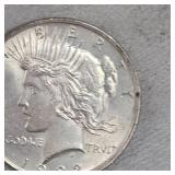 1922 Peace $1 XF Condition