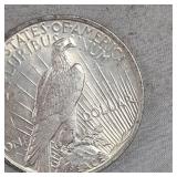 1922 Peace $1 XF Condition