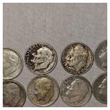 Roosevelt Silver, 10c,(10)