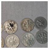 Roosevelt Silver, 10c,(10)