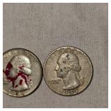 Lot of 3 Washington Silver,25c