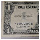 (2) 1957 "Star Note" Silver $1 Certificates