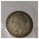 1921 Silver Florin Half, 50c