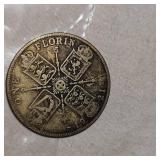1921 Silver Florin Half, 50c