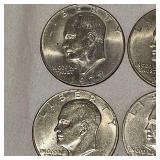 Lot of Assorted Ike "Silver" Dollars, Early 70