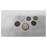 WWII German Coins with Nazi Markings