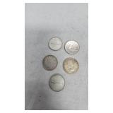 Canadian Silver Dimes, 10c (5)
