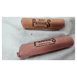 (3) Rolls Unsearched Wheat Back Pennies, 1c