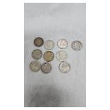 (10) Lot of Mercury Silver Dimes