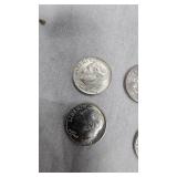 (4) AU Roosevelt Dimes, 10c