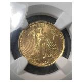 1999 AMERICAN GOLD EAGLE 1/10TH TROY OZ NGC MS69