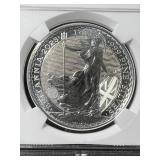 2023 BRITTANIA 1 TROY OZ .999 FINE SILVER NGC MS69