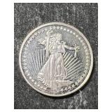 HALF TROY OZ .999 FINE SILVER SILVERTOWNE ROUND