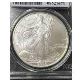 2006 AMERICAN SILVER EAGLE PCGS MS69