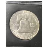 1962-D US FRANKLIN HALF DOLLAR IN CASE