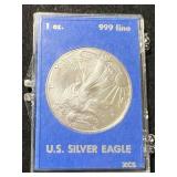 2025 AMERICAN SILVER EAGLE 1 TROY OZ .999 FINE SILVER IN CASE