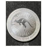 2017 AUSTRALIAN KANGAROO 1 TROY OZ .9999 FINE SILVER