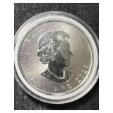 2022 CANADIAN MAPLE LEAF 1 TROY OZ .9999 FINE SILVER IN AIRTITE