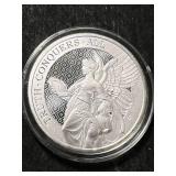 1 TROY OZ .999 FINE SILVER 2022 ST HELENA ROUND IN AIRTITE