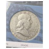 1962-D US FRANKLIN HALF DOLLAR IN CASE