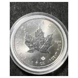 2023 CANADIAN MAPLE LEAF 1 TROY OZ .9999 FINE SILVER IN AIRTITE