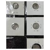 GROUP OF 5 US MERCURY DIMES