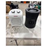 Two Portable Electric Heaters