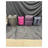 Assorted Rolling Suitcases (4)