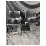 Black Bar Stools (Pair)