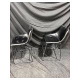 Black Bar Stools (Pair)