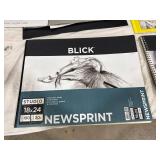 Art Drawing & Newsprint Set with Case