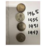 Canadian 25-Cent Coin Lot