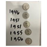 Canadian Silver Dimes Lot