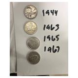 Collection of Four Canadian Silver Coins