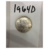 1964 D Kennedy Half Dollar