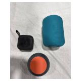 Lot of 3 Portable Bluetooth Speakers