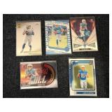5 Los Angeles Chargers Football Cards