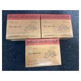 3 X 2Ct Packs Of Kojic Acid Soap - Tumeric
