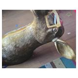 24" Moose theme Metal Décor