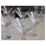 Lot of (6) Martini Glasses