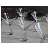Lot of (6) Martini Glasses