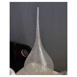 Art Glass Flute Vase 21"