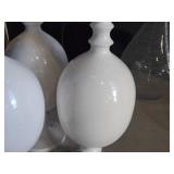 Lot of (3) Shaped Pillar Holders 14"