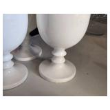 Lot of (3) Shaped Pillar Holders 14"