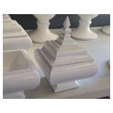 Lot of (3) Finial Box 8" x 8" x 10"