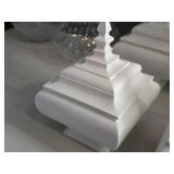 Lot of (2) Finial Box with Lid 8" x 8" x 10"