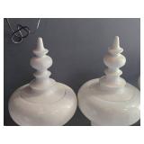 Lot of (2) Finial Jar with Lid 26"