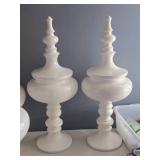 Lot of (2) Finial Jar with Lid 31"