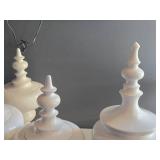 Lot of (2) Finial Jar with Lid 26" and 31"